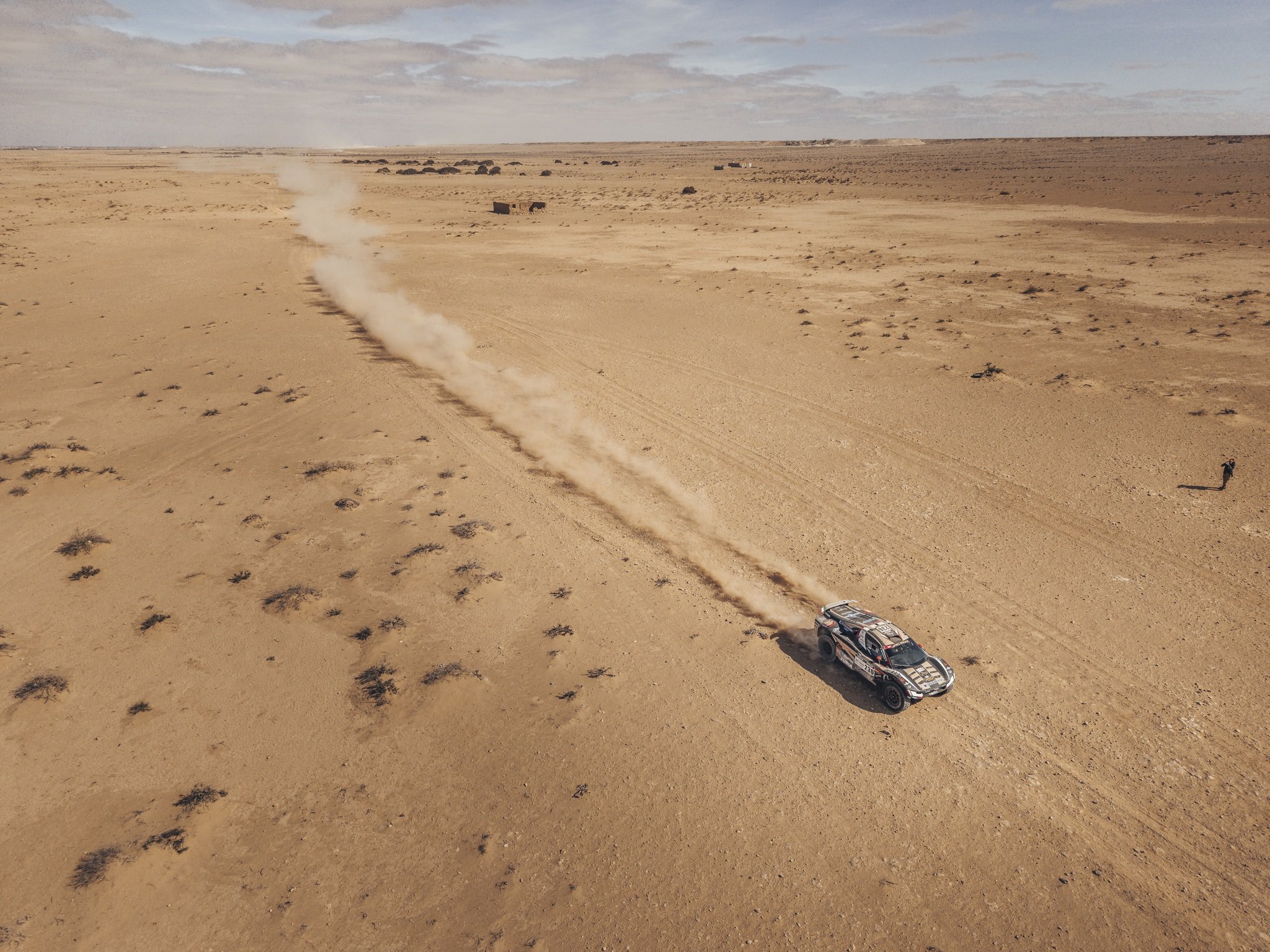 Rally car in the dunes